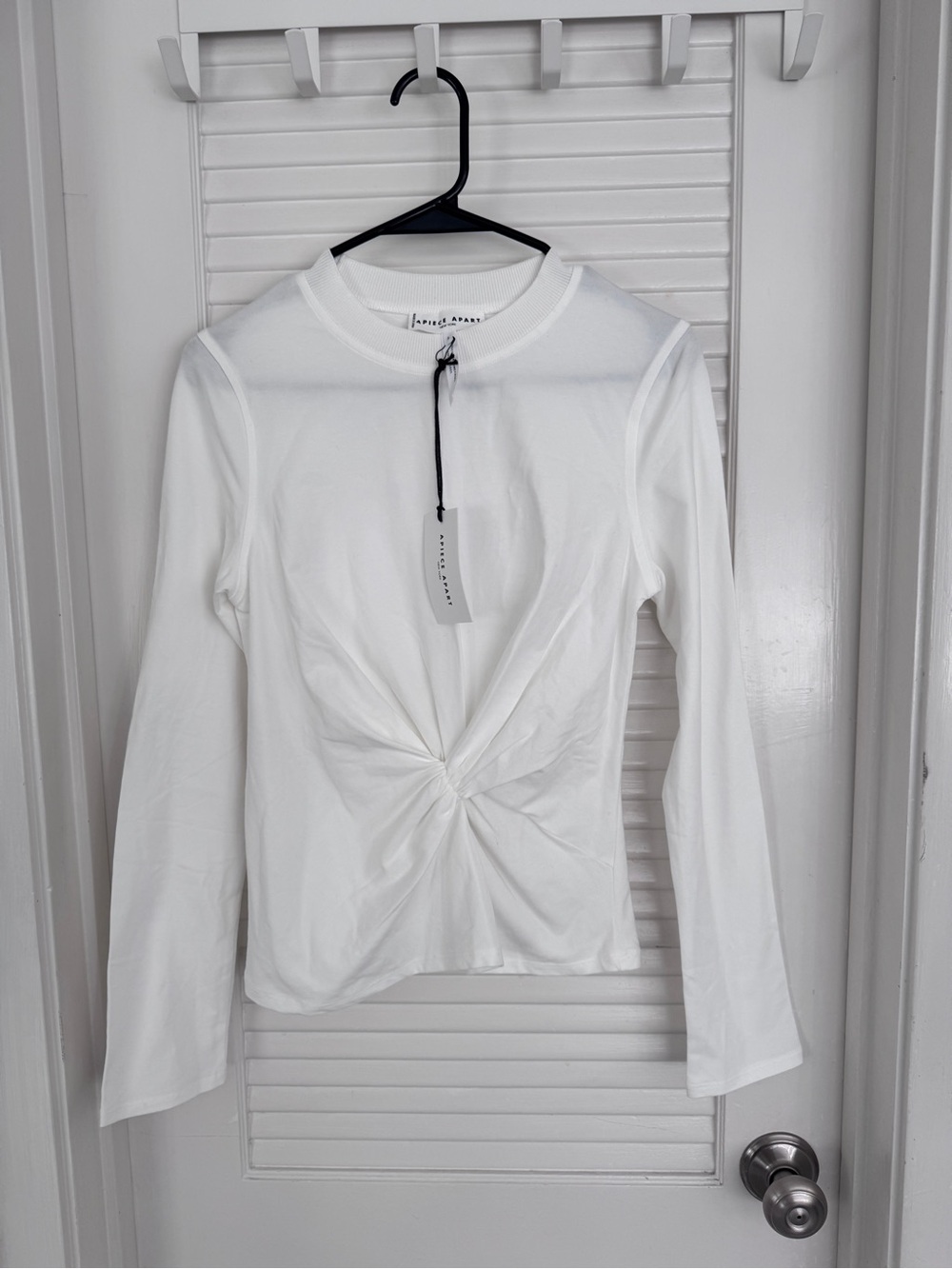 BRAND NEW Apiece Apart Long Sleeve Volta Top in White